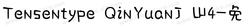 Tensentype QinYuanJ W4字体转换